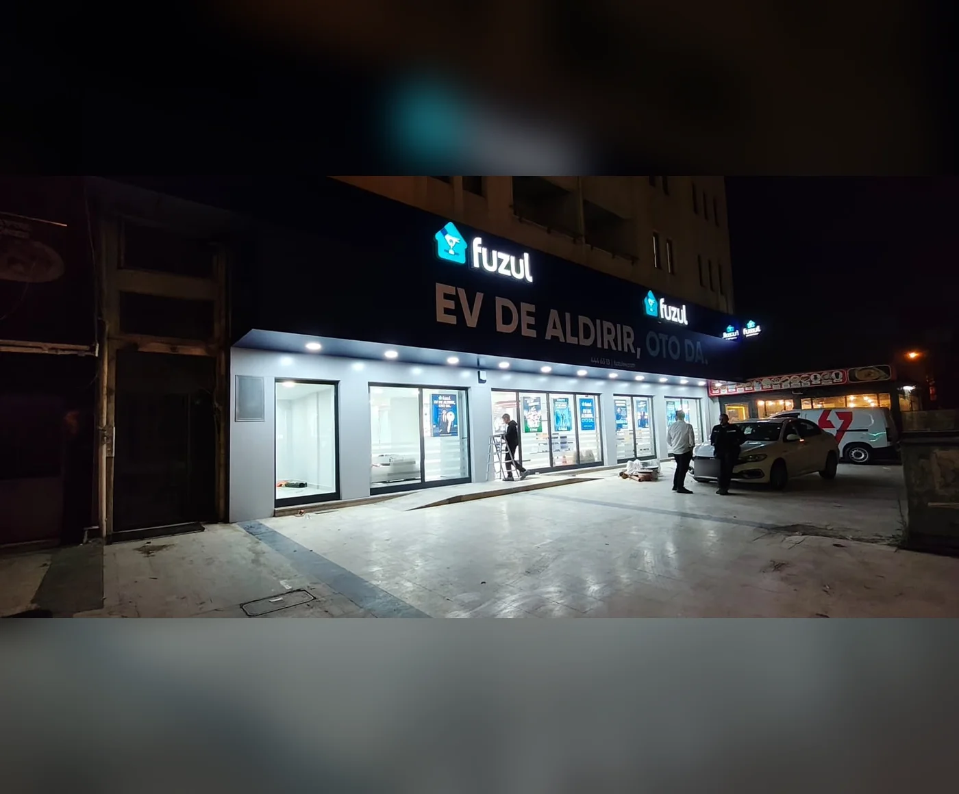Fuzul Derince Şubesi – Cephe Tabelası, Kompozit Kaplama ve İç Mekân Lightbox 2
