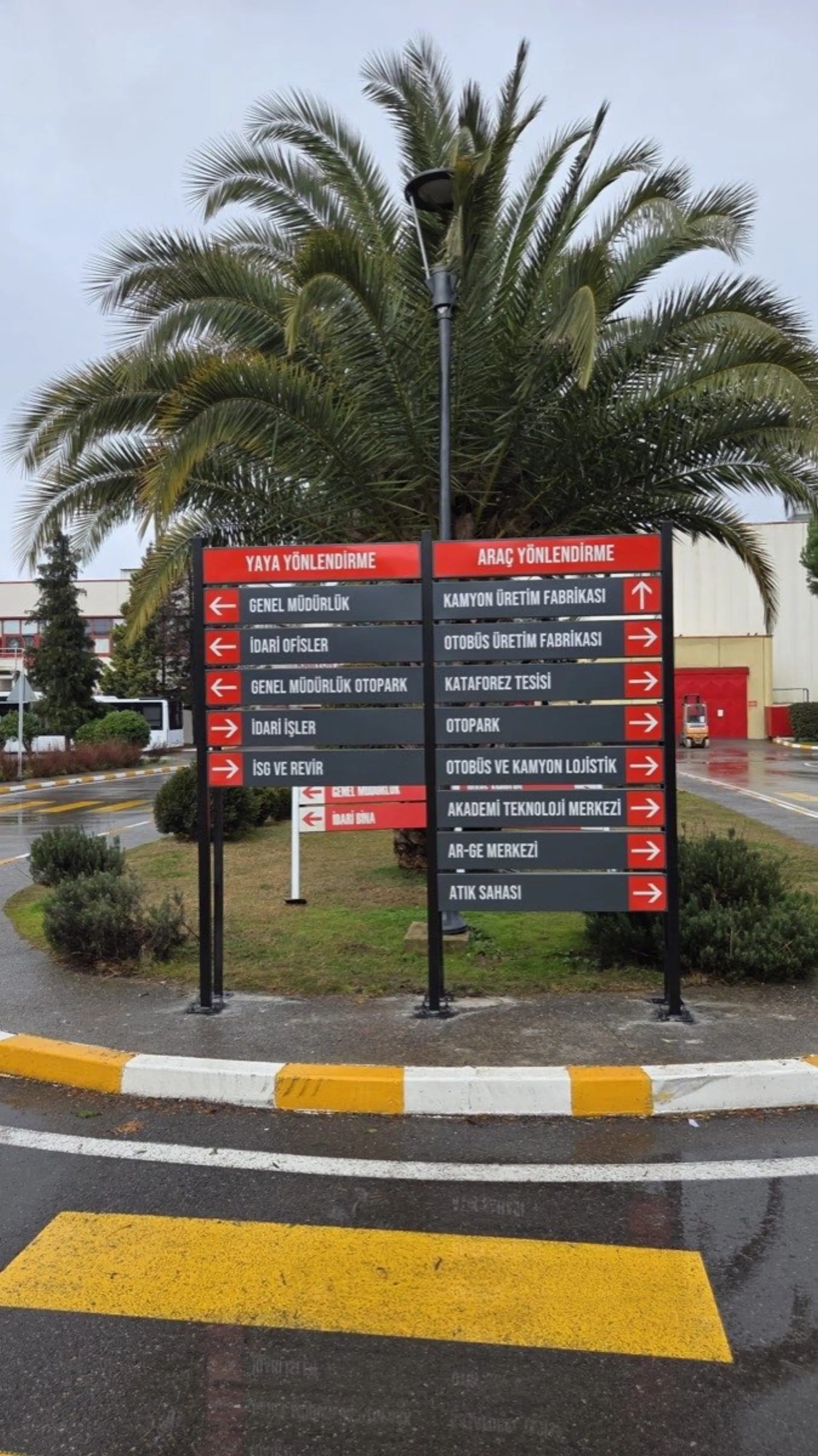 Isuzu Fabrikası İç Yönlendirme Tabelaları 3