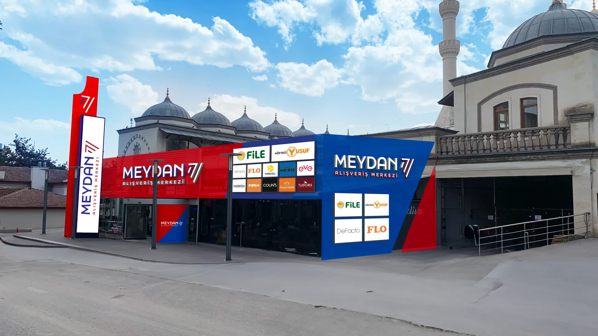 Meydan AVM – Cephe Tabelası & Totem
