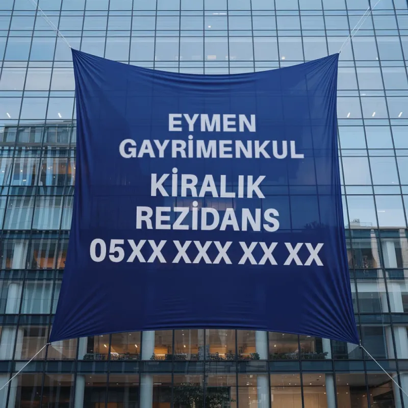 Emlak İlan Branda Baskı 2